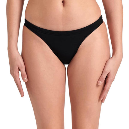 Arena Women's Team Swim Bottom Solid Two Piece Swimsuit (Pack of 1), Neon Blue/Team Orange, 8