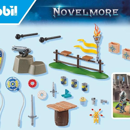 PLAYMOBIL Novelmore 71447 Knight's Birthday, Action-Packed Celebration with Prince Arwynn, Exciting Duels and Various Accessories, Sustainable Toy for Children from 4 Years
