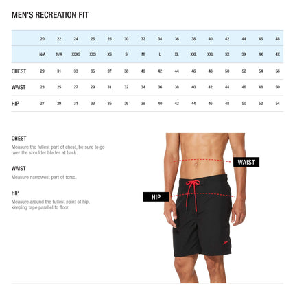 Speedo Camiseta de natación de manga corta para hombre con protección UV, corte regular, lisa
