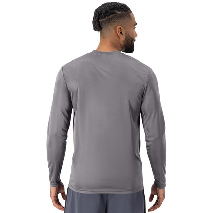 Hanes mensO482LLong Sleeve Cool Dri T-Shirt UPF 50+ (Pack of 2) Long Sleeve Shirt - Gray - XL