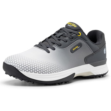FitVille Men's Golf Shoes Extra Wide Grey