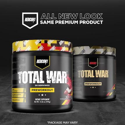 Redcon1 Total War Pre-Workout Powder - Rainbow Candy, Rainbow Candy 441 grams (Pack of 1)