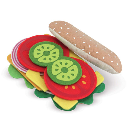 Melissa & Doug Felt Food Sandwich Set | Pretend Play | Play Food | 3+ | Gift for Boy or Girl