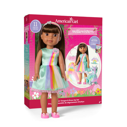 American Girl Wellie Wishers Ashlyn's Dragon & Dress-Up Set