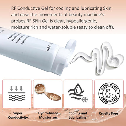 RF Gel, 2 Pack, Skin Cooling & Conducting Gel