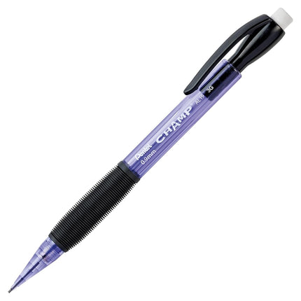 Portaminas Pentel Champ, (0,9 mm), cuerpo violeta translúcido, caja de 12 (AL19V)