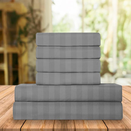 Elegant Comfort Luxury Soft Bed Sheets Dobby Strip