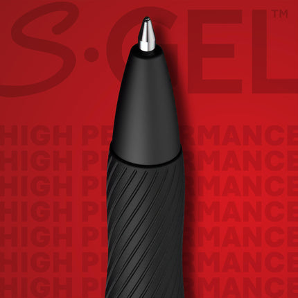 Sharpie S-Gel, bolígrafos de gel, punta ultrafina (0,38 mm), negro, 4 unidades