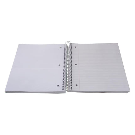 Cahiers à spirale Five Star, 1 matière, lignage grands carreaux, 100 feuilles, 27,9 x 21,6 cm, couleur sélectionnée aléatoirement, 1 unité (06206)