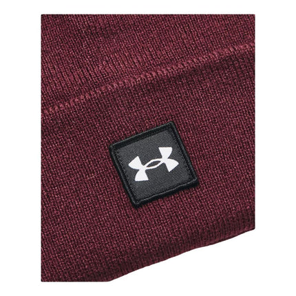Under Armour - Halftime Cuff Beanie, Men's Cap, (600) Dark Brown / / White, One Size