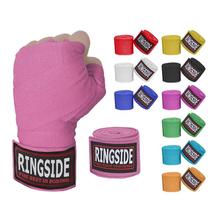 Ringside Mexican Style Boxing Hand Wraps (Pair), Pink