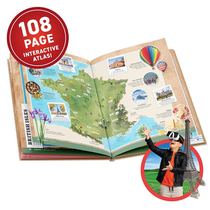 Abacus Brands VR World Atlas Gift Box, Full Version, Ages 8+