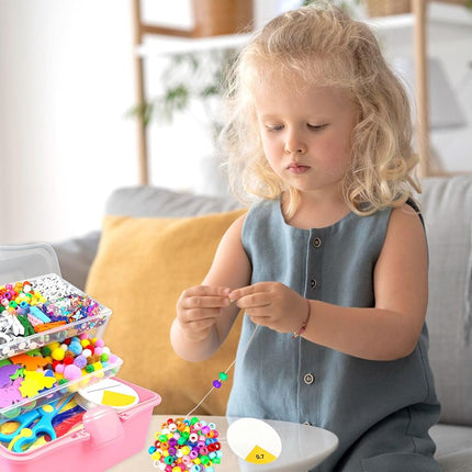 ZEIZHUBN 3000 Pieces Craft Set Children, DIY Craft Case Children with Pipe Cleaner, Googly Eyes, Creative Scrapbooking Craft Box, Craft Supplies for Girls Boys 4-8, 8-12 Years Gift