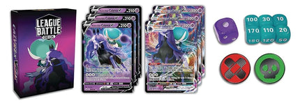 Pokémon TCG: Shadow Rider Calyrex VMAX League Battle Deck (60 cards Ready to Play Deck, 3 Foil V Cards & 3 Foil VMAX Cards)