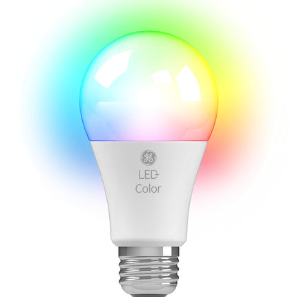 GE LED+ Color Changing LED Light Bulbs with Remote, 9.5W, No App or Wi-Fi Required, A19 (1 Pack)