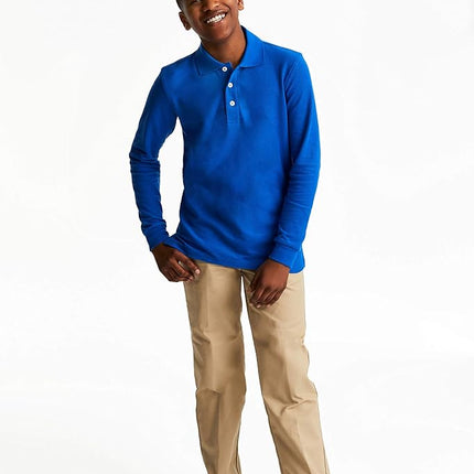 French Toast Boy's Relaxed Fit Twill Pant with Adjustable Waist, Khaki Beige, 10