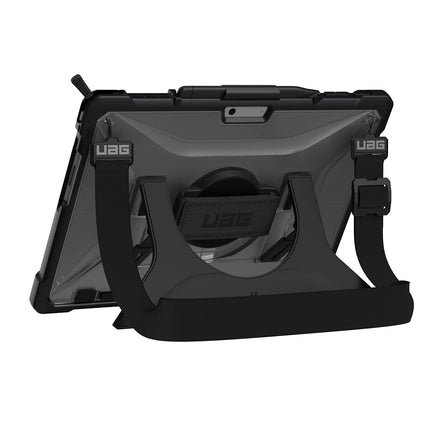 URBAN ARMOR GEAR UAG Designed for Microsoft Surface Pro 13" 12/11 Edition Case with Built-in Kickstand Hand & Shoulder Strap Pen Holder Compatible with Type Cover Keyboard Protective Cover, Plasma Ice
