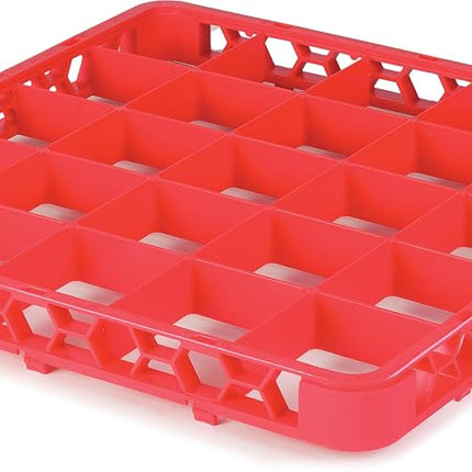 Carlisle FoodService Products OptiClean 25 compartiments (3-1/2") Rallonge de casier à verres divisé, rouge