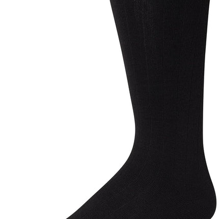 Nautica Men�s Dress Socks � Patterned Crew Socks (10 Pack), Black Rib, 6-12.5
