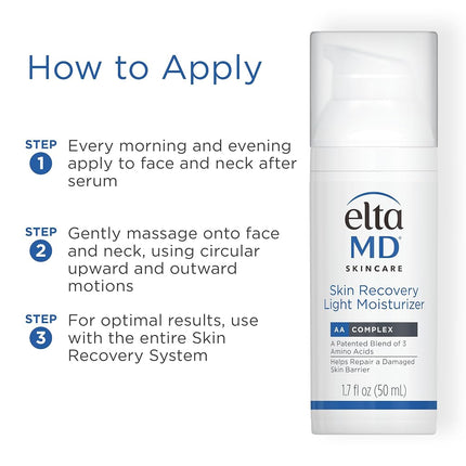 Skin Recovery Light Moisturizer by EltaMD for Unisex - 1.7 oz Moisturizer
