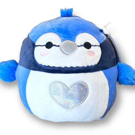 Squishmallows 8 Inch Babs Blue Jay with Silver Hea
