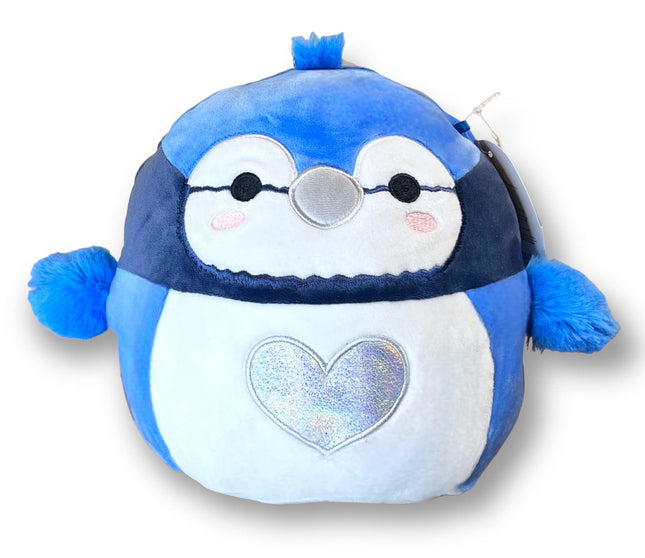 Squishmallows 8 Inch Babs Blue Jay with Silver Hea