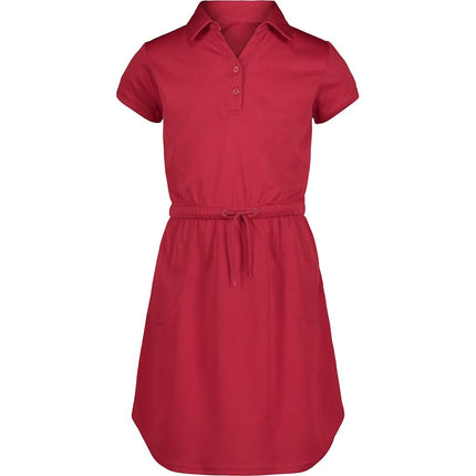 Nautica Girls' School Uniform Short Sleeve Polo Dr