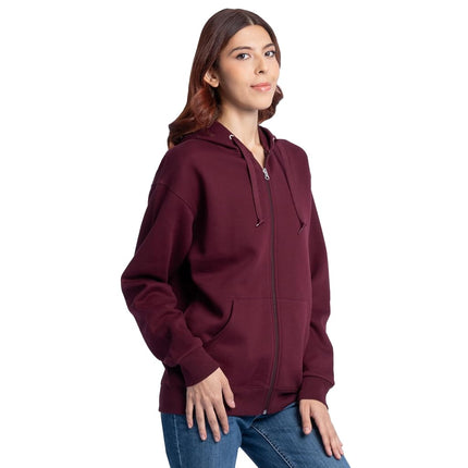 Fruit of the Loom Unisex's Eversoft Fleece Hoodies, Pullover, Moisture Wicking & Breathable, Sizes S-4x Shirt, Maroon Full Zip, Large