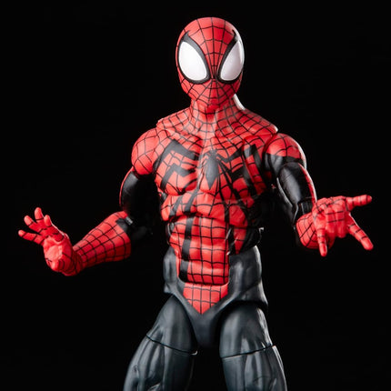 Marvel Hasbro Legends Series Ben Reilly Spider-Man, Spider-Man Legends Collectible 6 Inch Action Figures, 2 Accessories