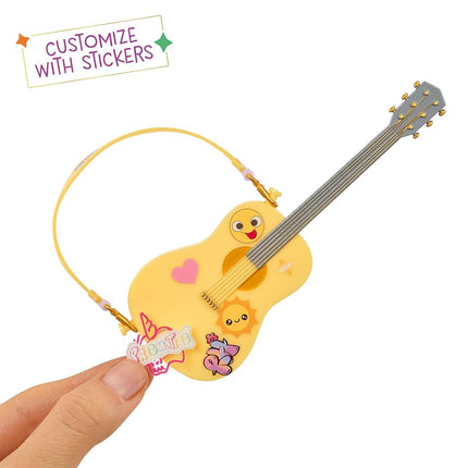 Rainbow High Junior High Rock Band - Sunny, Yellow - 23cm Fashion Doll with a Guitar, Customise with Stickers, Posable, Cute Toys for Children Ages 4+
