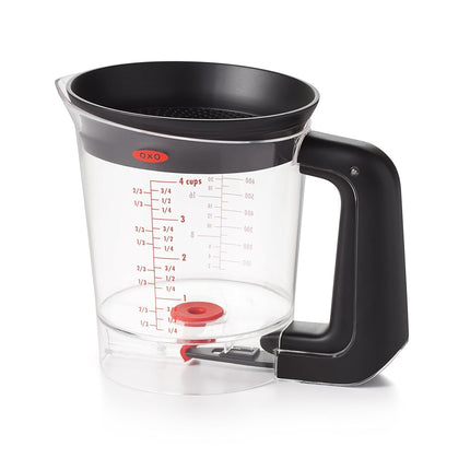 OXO 11198900 Good Grips Gravy Fat Separator, 4 Cup/1 Litre Capacity - Dishwasher Safe