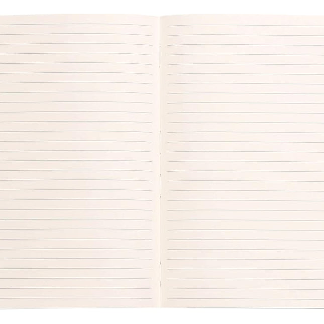 RHODIA 117374C - Sage Soft Notebook - A5 - Lined - 160 pages - Ivory Clairefontaine Paper 90 g/m - Bookmark, Elastic Closure - Faux Leather Cover - Rhodiarama Collection
