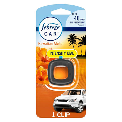 Febreze 94725 Désodorisant de Voiture à Clipser pour Grille d'Aération, Parfum Aloha Hawaïen, 0,06 oz