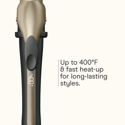 INFINITIPRO BY CONAIR Rizador de 1 1/4 pulgadas, incluye un clip desmontable que convierte el rizador en tenacilla para crear rizos sueltos. El rizador sin clip crea ondas impecables, para usar en cabello mediano y largo.