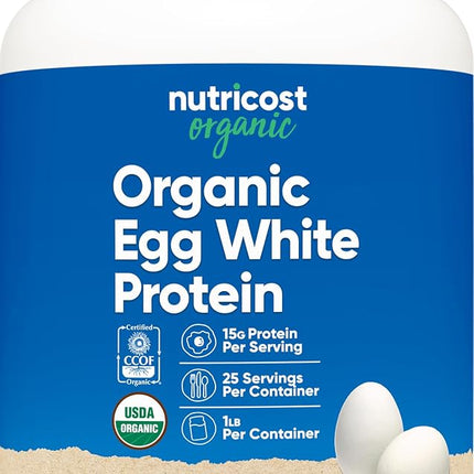 Nutricost Organic Egg White Protein Powder (1LB) 2
