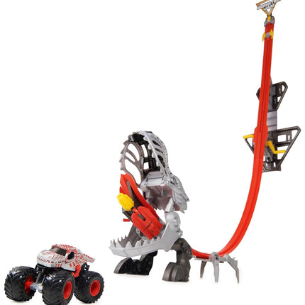Monster Jam ThunderROARus Drop Playset with Exclusive Monster Truck, Over 2 Metres Tall, Lights and Sounds, Kids’ Toys for Boys and Girls Ages 5 and up