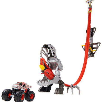 Monster Jam ThunderROARus Drop Playset with Exclusive Monster Truck, Over 2 Metres Tall, Lights and Sounds, Kids’ Toys for Boys and Girls Ages 5 and up