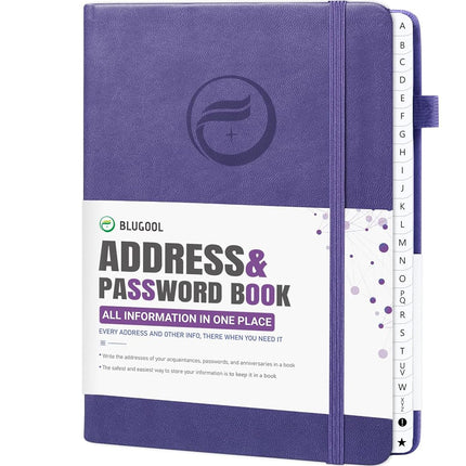Address Book with Alphabetical Tabs, Hardcover Pas