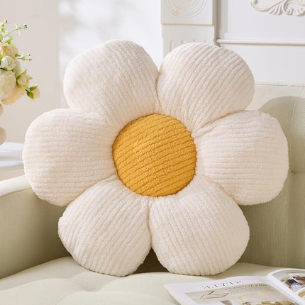 Vdoioe Flower Pillow, Cute Daisy Pillow Off White 