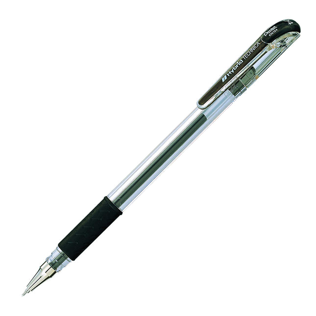 Pentel Arts Hybrid Technica 0.4 mm Pen, Ultra Fine Point, Black Ink, Box of 12 (KN104-A)