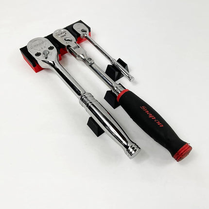 3D Tool Trays MagAttach Ratchet Organizer Kit (3 Piece Set, Red/Black)
