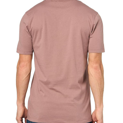 Hugo Men's Print Logo Short Sleeve T-Shirt, Twilight Mauve, Large