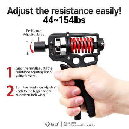 GD ULTRA Grip Strength Trainer Forearm Hand Grip Strengthener 20~70kg