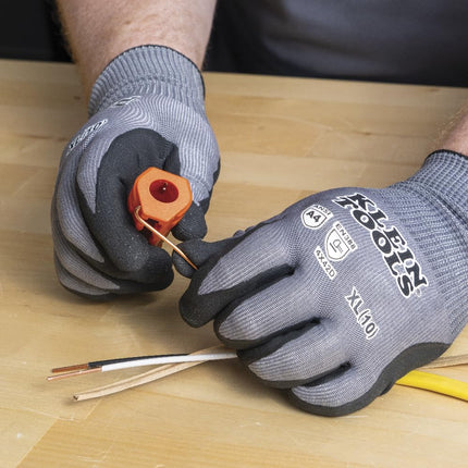 Klein Tools L1412 5-in-1 Cable Stripping Tool for 12-14 AWG, NM Cable Ripper (12/2 and 14/2 Romex), Magnetic with Wire Looping Hole