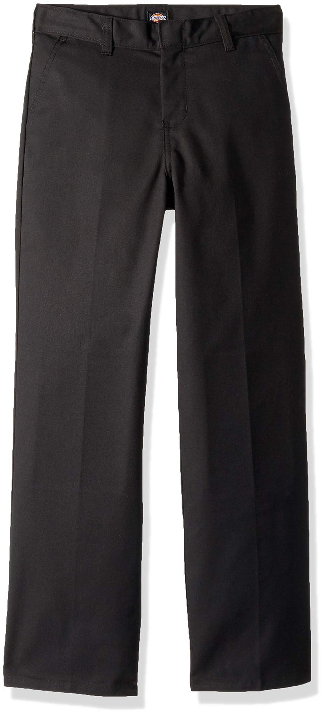 Dickies Boys' Flex Waist Flat Front Pants, Black V