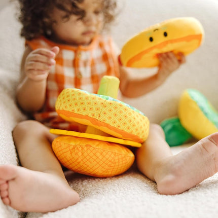 Melissa & Doug Pineapple Soft Stacker | Sensory Baby Toy for Early Learning | 6-12 Months