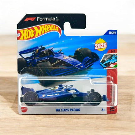 Hot Wheels Formula 1 Williams Racing Car, 2025 Track Aces Collection, 59/250, Die-Cast Model, Blue