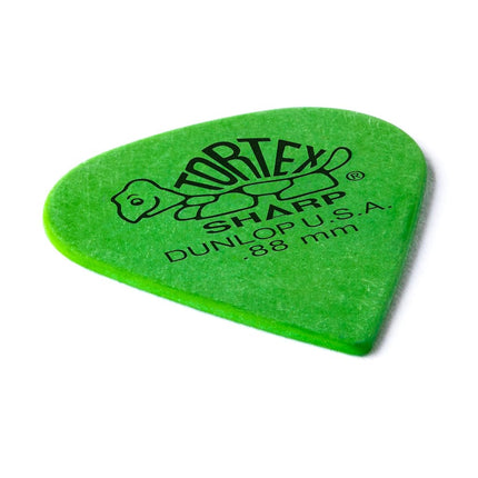 Jim Dunlop 412R.88 Tortex® Sharp, Green, .88mm, 72/Bag