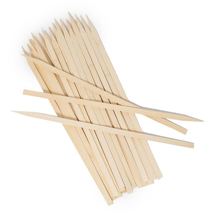 Norpro 1897 Flat/Wide Bamboo Skewers, 11.5-Inch, Tan