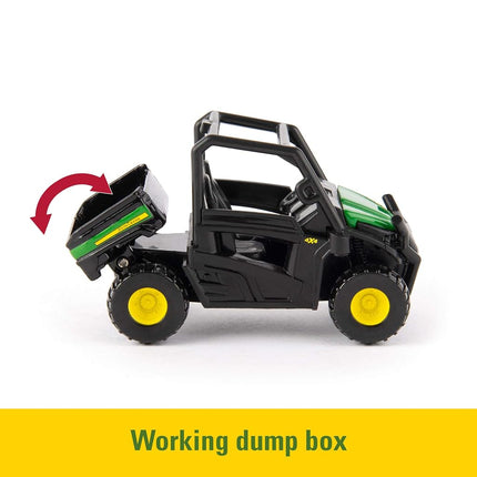 ERTL 3" Iron 3 Pack of John Deere Die-Cast Replicas - Tractor, Gator and Skid Steer Toys , Green
